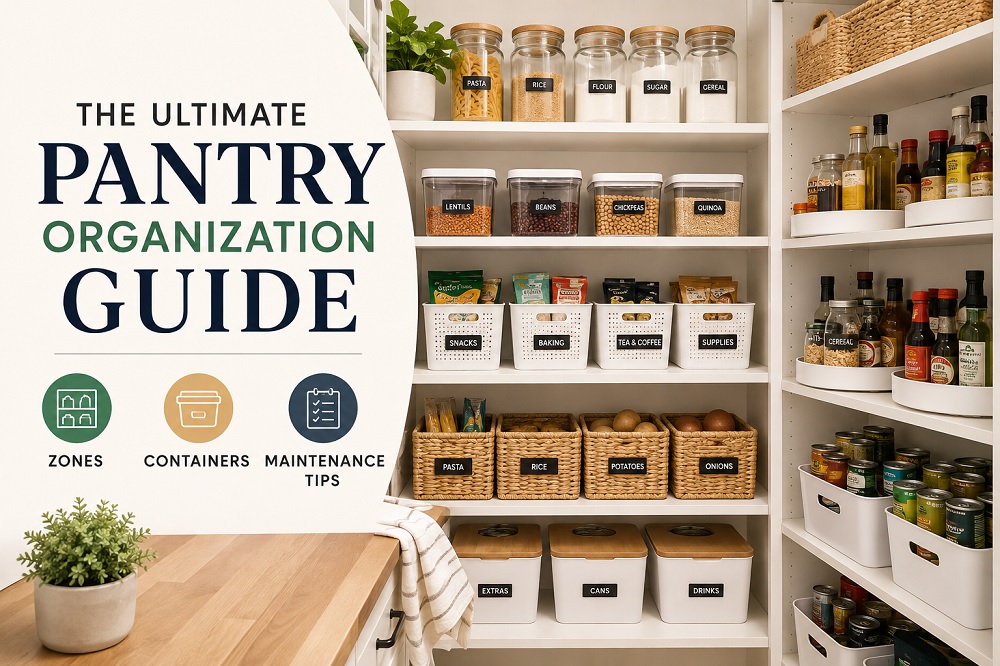 The Ultimate Pantry Organization Guide: Zones, Containers & Maintenance Tips